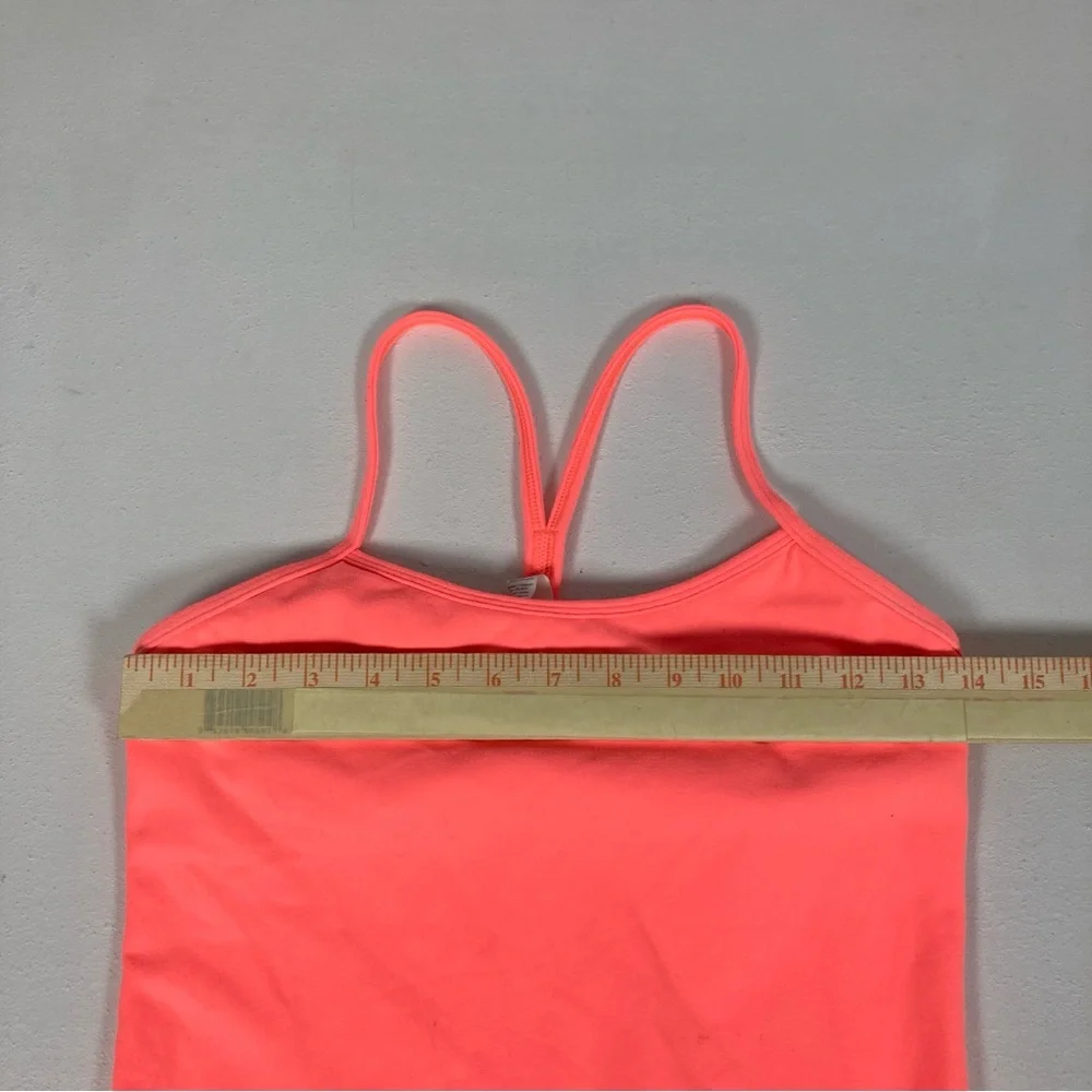 Lululemon Power Y Racerback Fitted Stretch Tank Red Sz 6 ( No Pads) - Picture 5 of 14